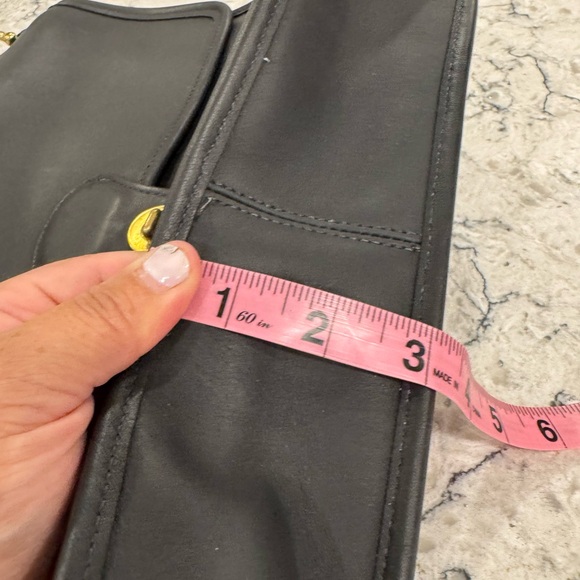 Vintage Coach Black Willis 9927 Crossbody Leather Shoulder Satchel USA Bag - Picture 10 of 15